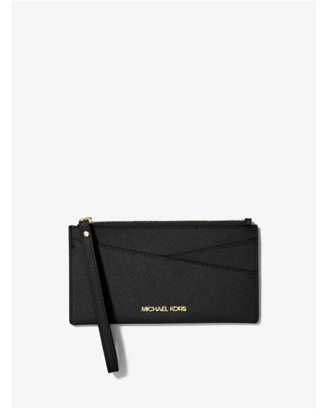 michael kors jet set medium saffiano leather crossover wristlet|Michael Kors saffiano leather crossbody.